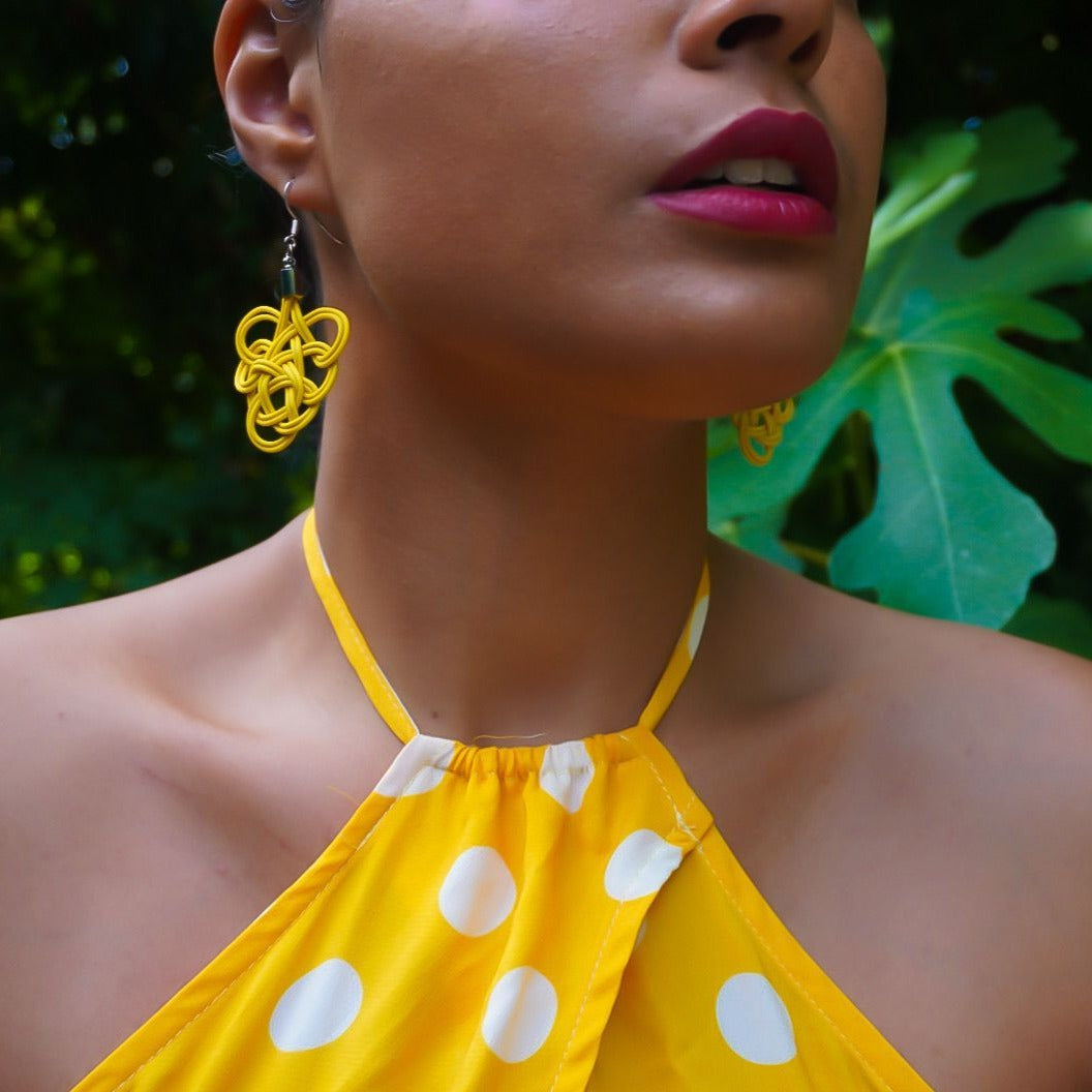 Flamenco Upcycled Electrical Wire Earrings (5 Colours Available)-0