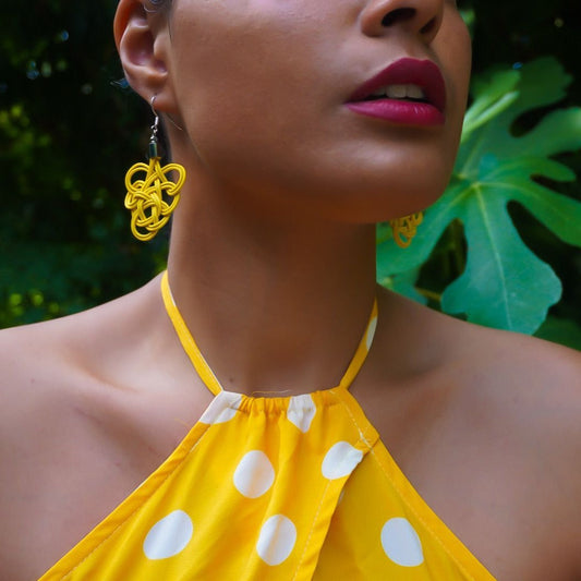 Flamenco Upcycled Electrical Wire Earrings (5 Colours Available)-0