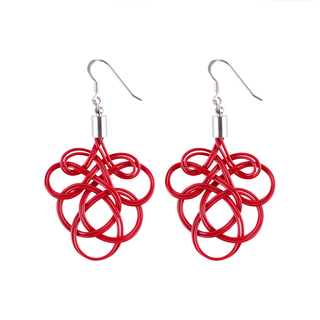 Flamenco Upcycled Electrical Wire Earrings (5 Colours Available)-1