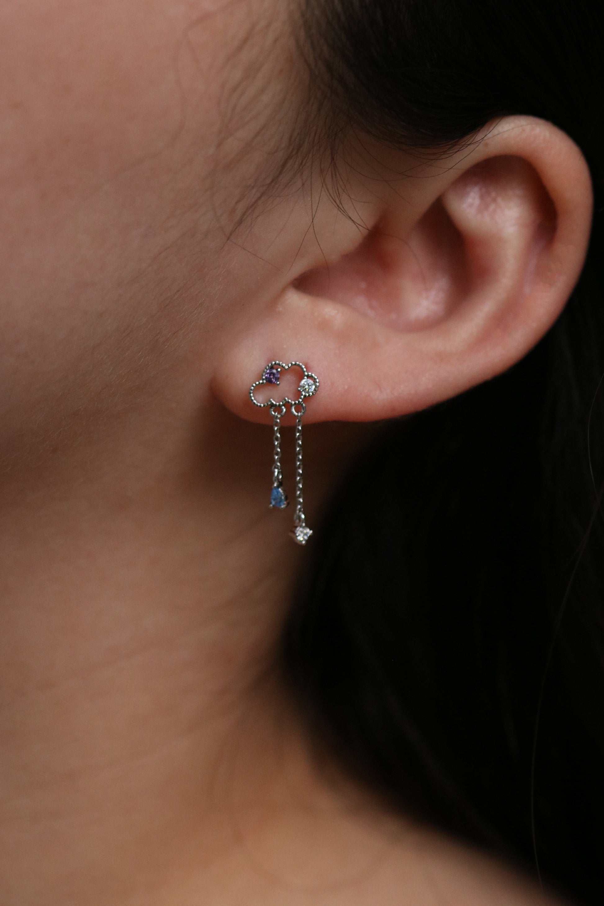 Cloud drop earrings-2