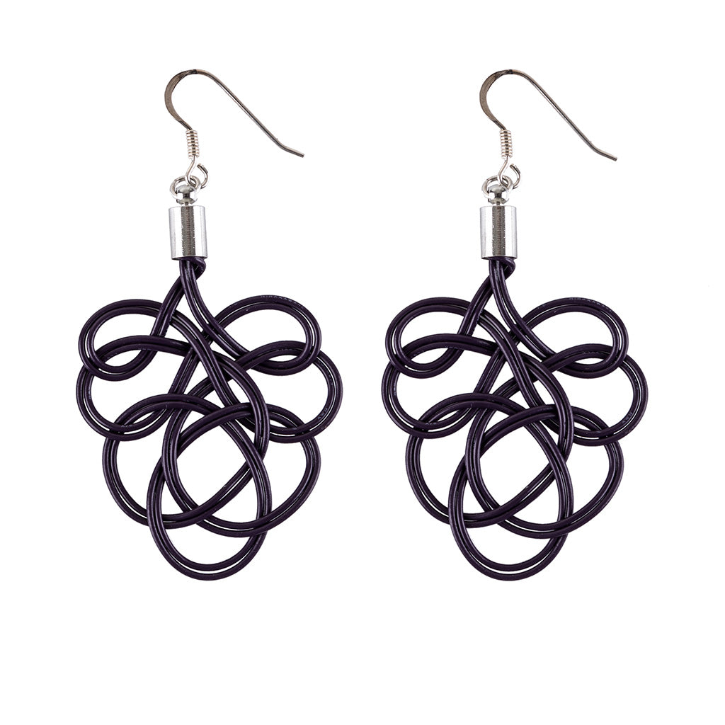 Flamenco Upcycled Electrical Wire Earrings (5 Colours Available)-6