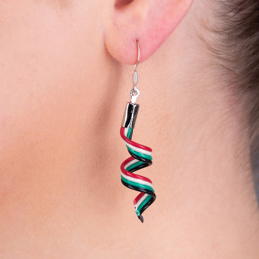 Streamer Upcycled Electrical Wire Earrings-0